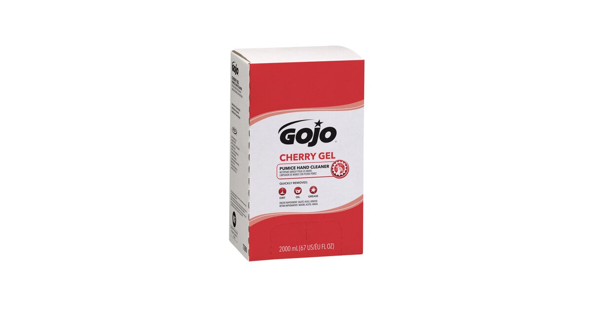 GOJO® 7290-04 TDX 2000 mL Cherry Gel Pumice Hand Cleaner - 4/Case