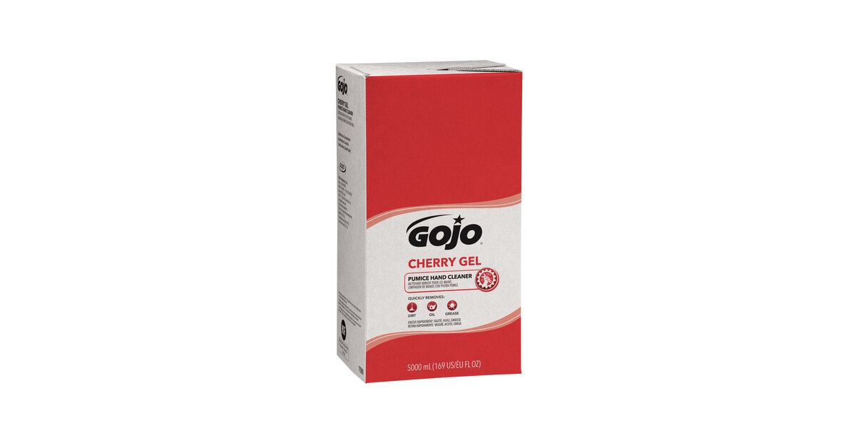 GOJO® 7590-02 TDX 5000 mL Cherry Gel Pumice Hand Cleaner - 2/Case