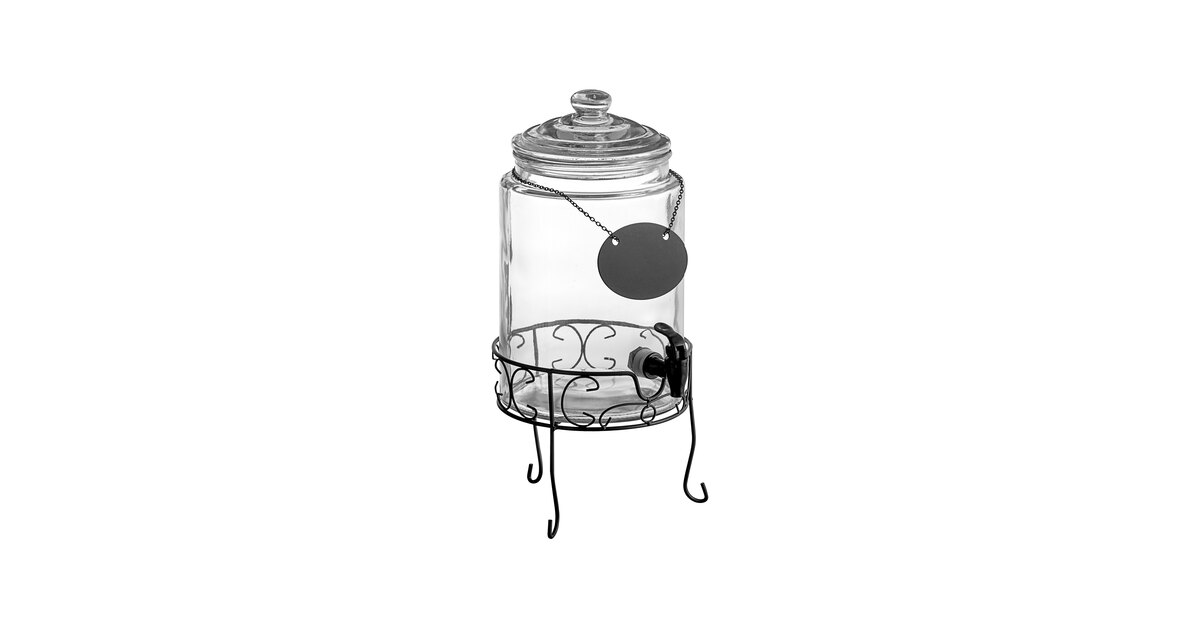 FUNSHA Dispenser Olio 100ml Vetro con Coperchio Acciaio Inox