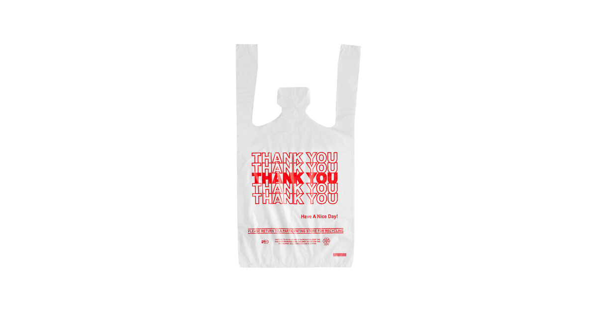 Plastic Shopping Bags 700 Thank You Grocery Shopping Bags With