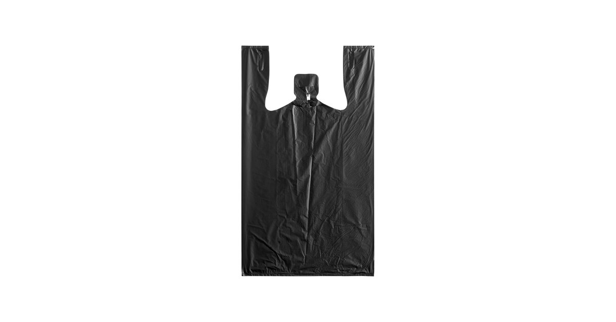 Medium Clear Plastic T-Shirt Bags - 11½” x 6 x 21 - Case of 1000