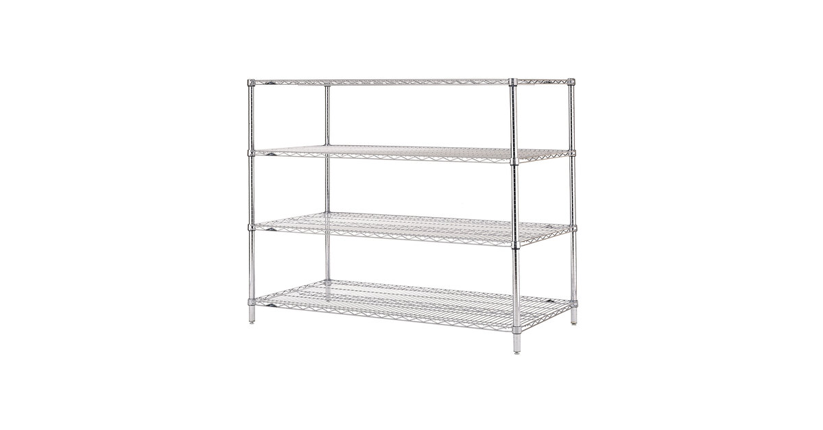 Metro N576C Super Erecta Chrome Wire Stationary Starter Shelving