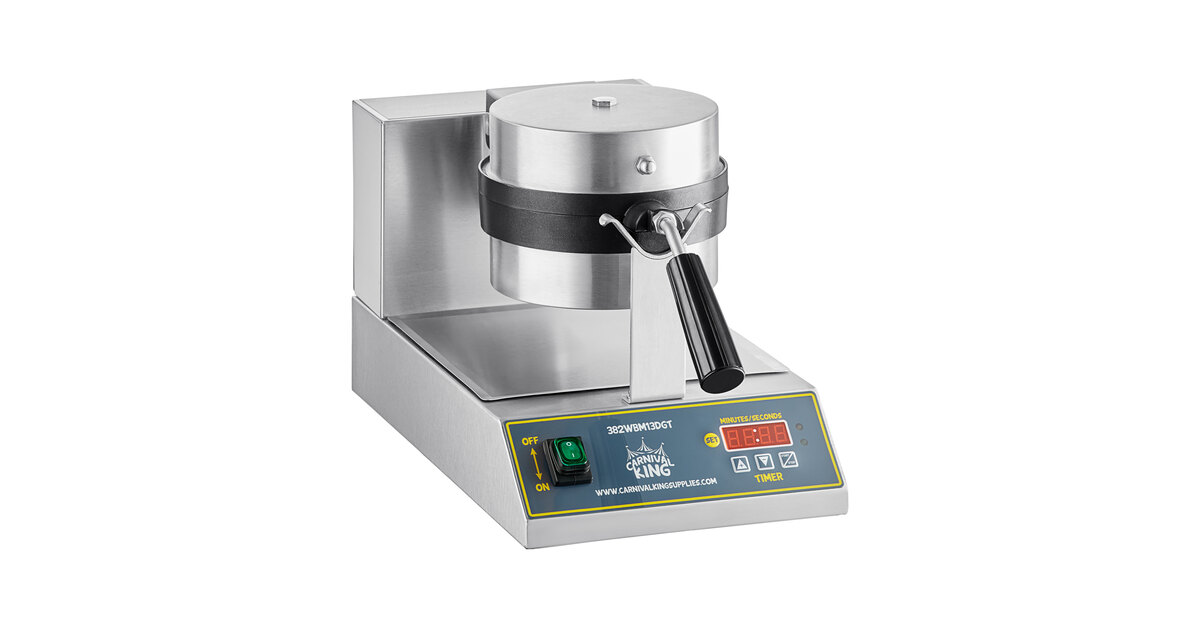 Carnival King WBM13DGT Non-Stick Belgian Waffle Maker with Digital