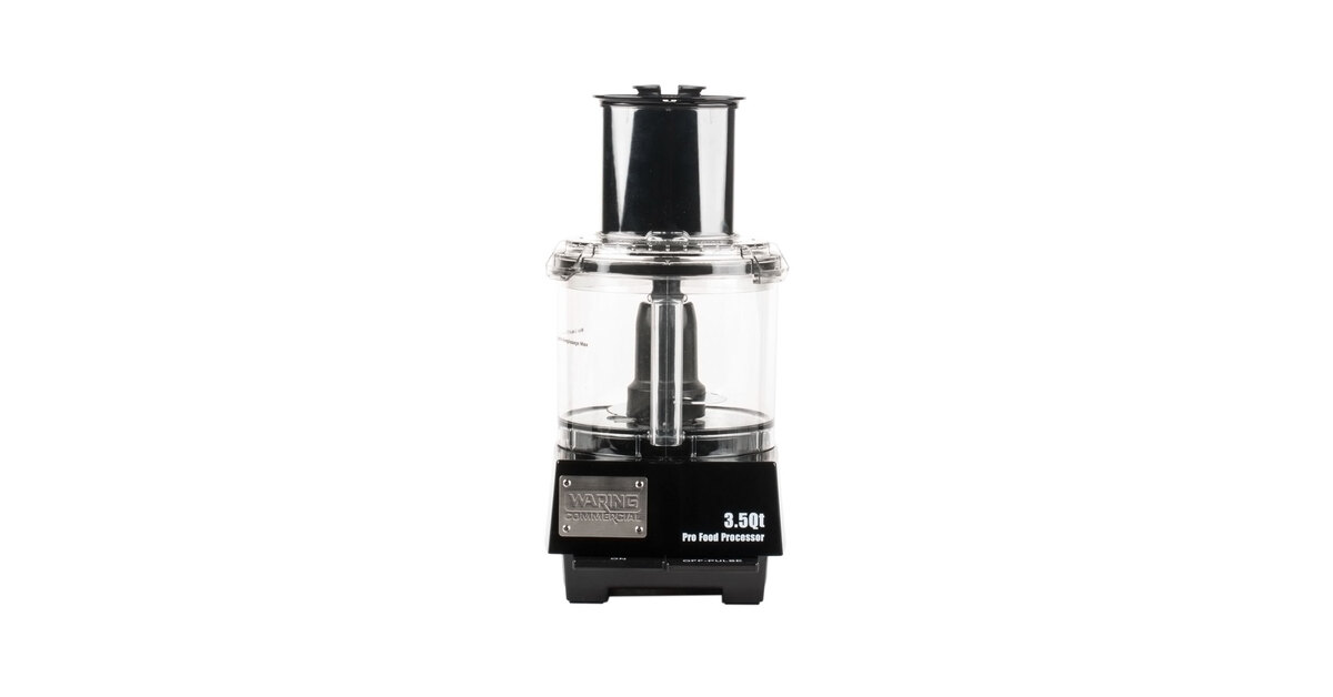 Waring Commercial 2.5 qt Food Processor With Polycarbonate Bowl - 14 1/4L  x 10 3/4W x 18 1/2H