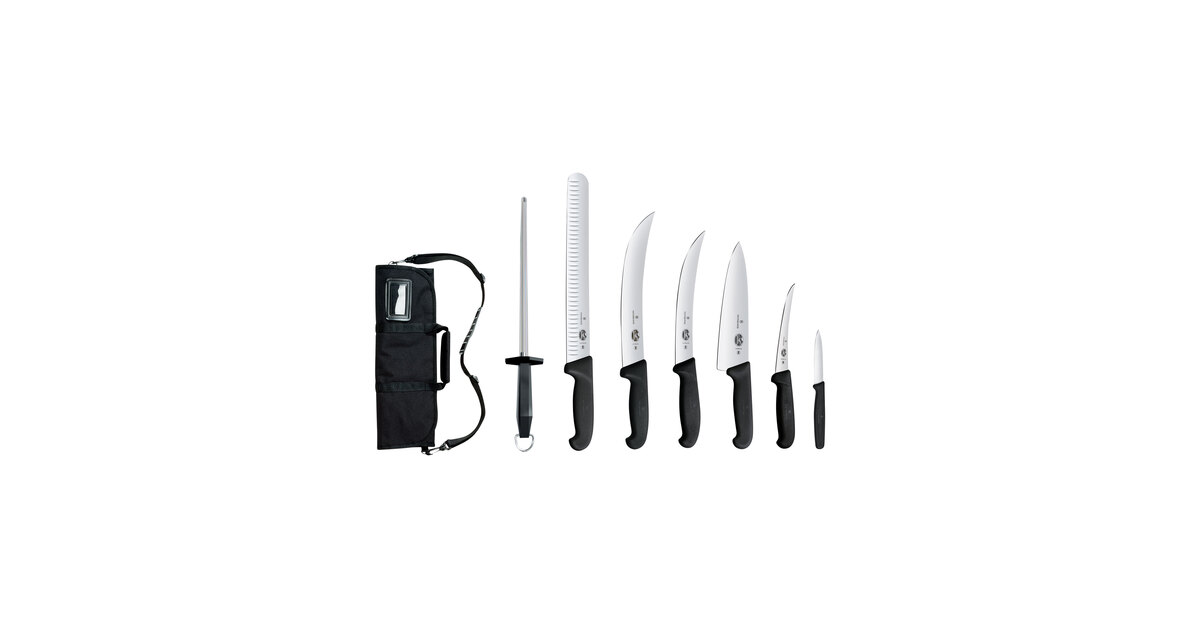Victorinox BBQ Knife Set (8 pc.) w/ Fibrox Handle