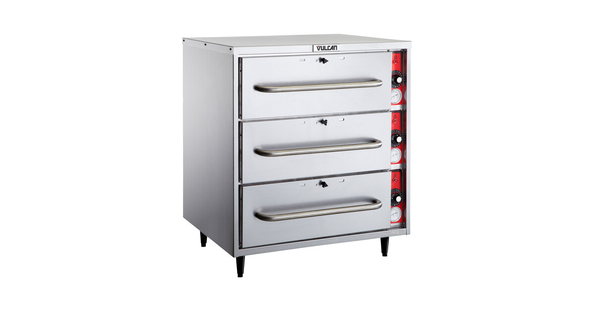 Vulcan VW3S Freestanding Three Drawer Warmer - 120V, 1425W