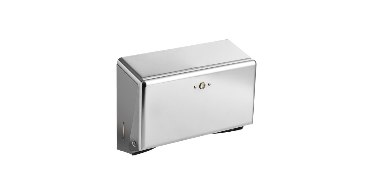 San Jamar T1950XC Chrome Mini C-Fold / Multi-Fold Towel Dispenser
