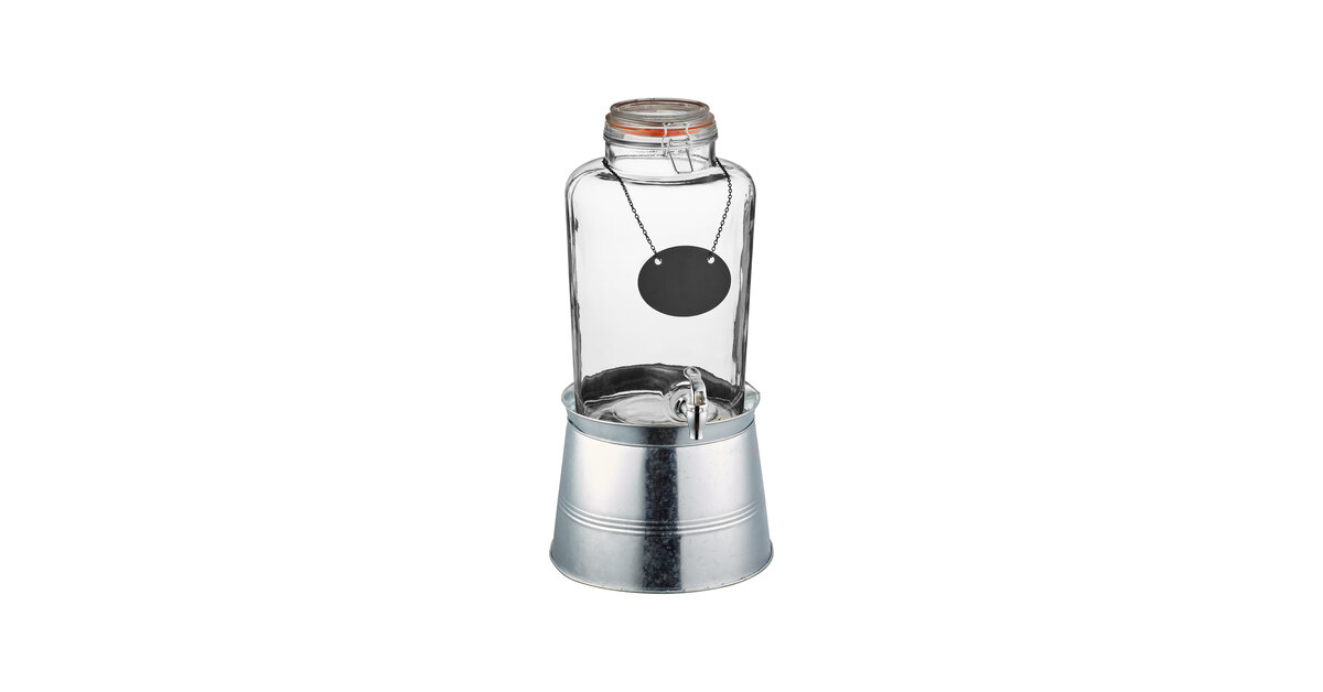 Set Of 2, 1-Gallon Glass Drink Dispensers, Featuring A Stand And Stainless Steel Tap, Designed To Be *. * Serving Lemonade With An * Suitable For Kitchens, Camping Trips, Parties, Halloween, And - View #14