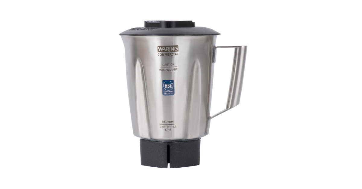 Waring CAC138 48 oz. Stainless Steel Blender Jar for Commercial