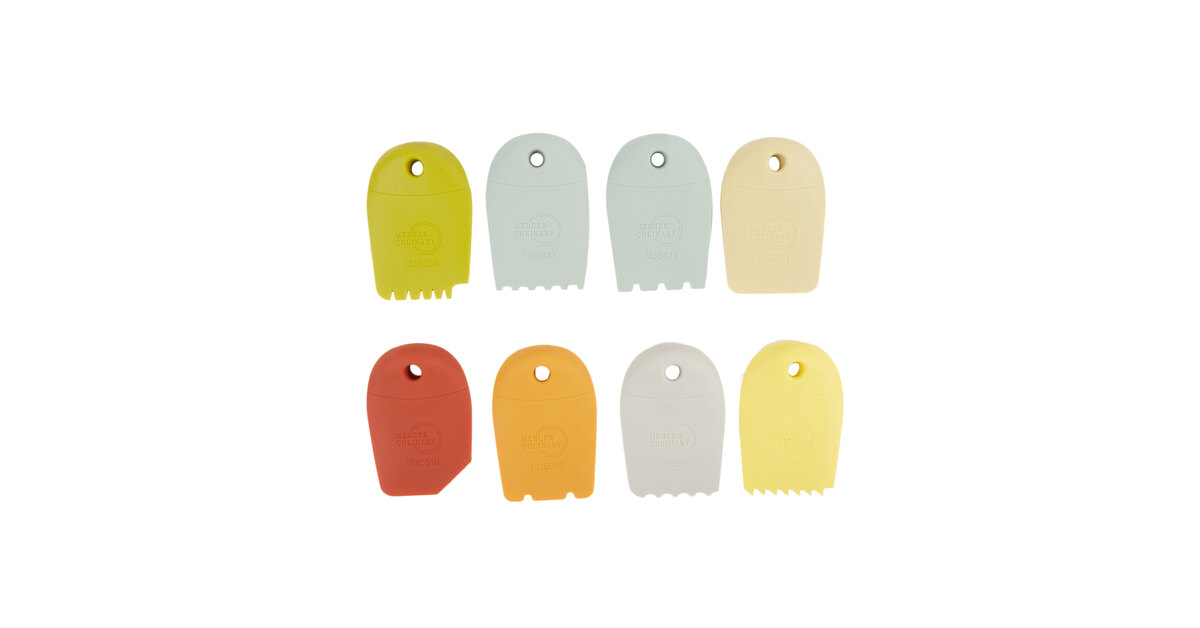 Mercer Culinary M35614 8 Piece Silicone Wedge Plating Set