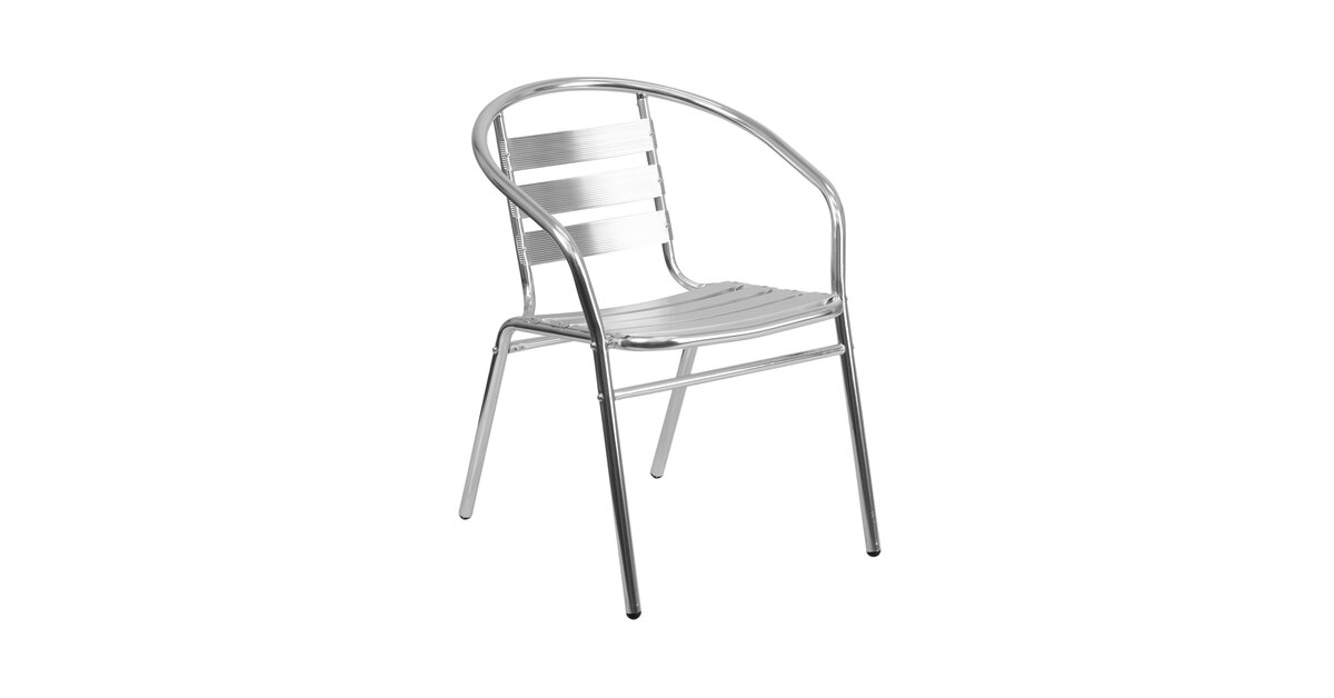 Flash Furniture TLH-017B-GG Aluminum Stacking Outdoor Restaurant
