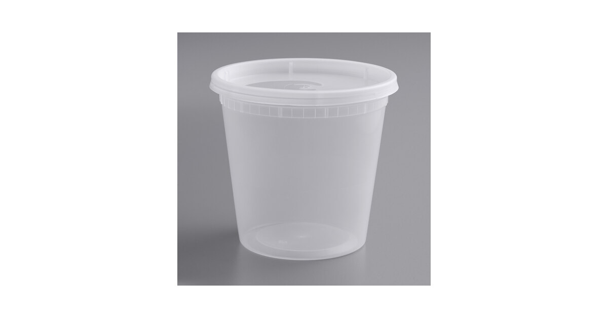 24 oz. Clear Deli Containers and Lids, Case of 240 – CiboWares