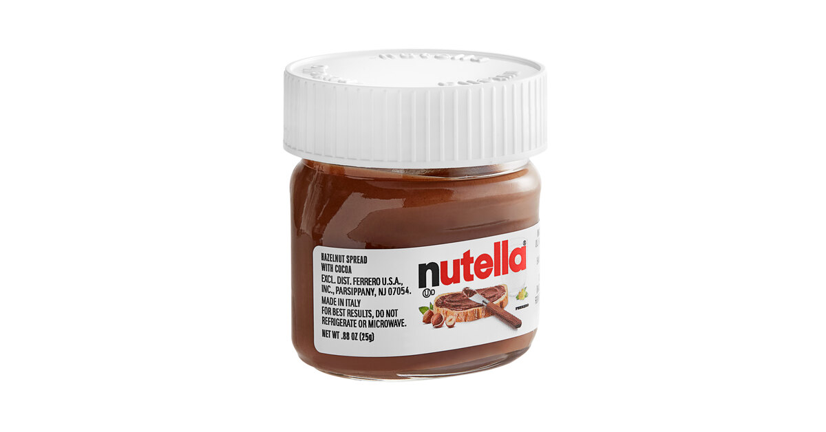Mini Nutella Glass Jars 25g — National Hotel Supplies