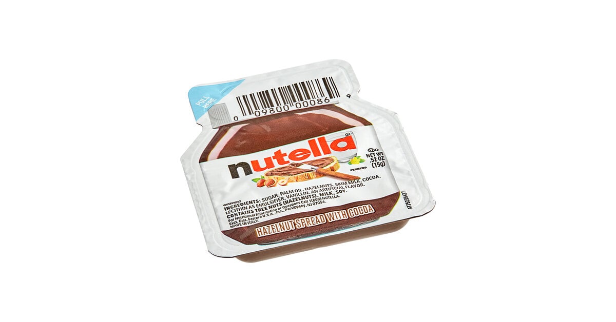 Nutella Chocolate Hazelnut Spread Mini Snack Pack to Go. Perfect Portion  Control (Just ½ Oz) 80 Calories per Single Cup. ATREVO Bundle + 20