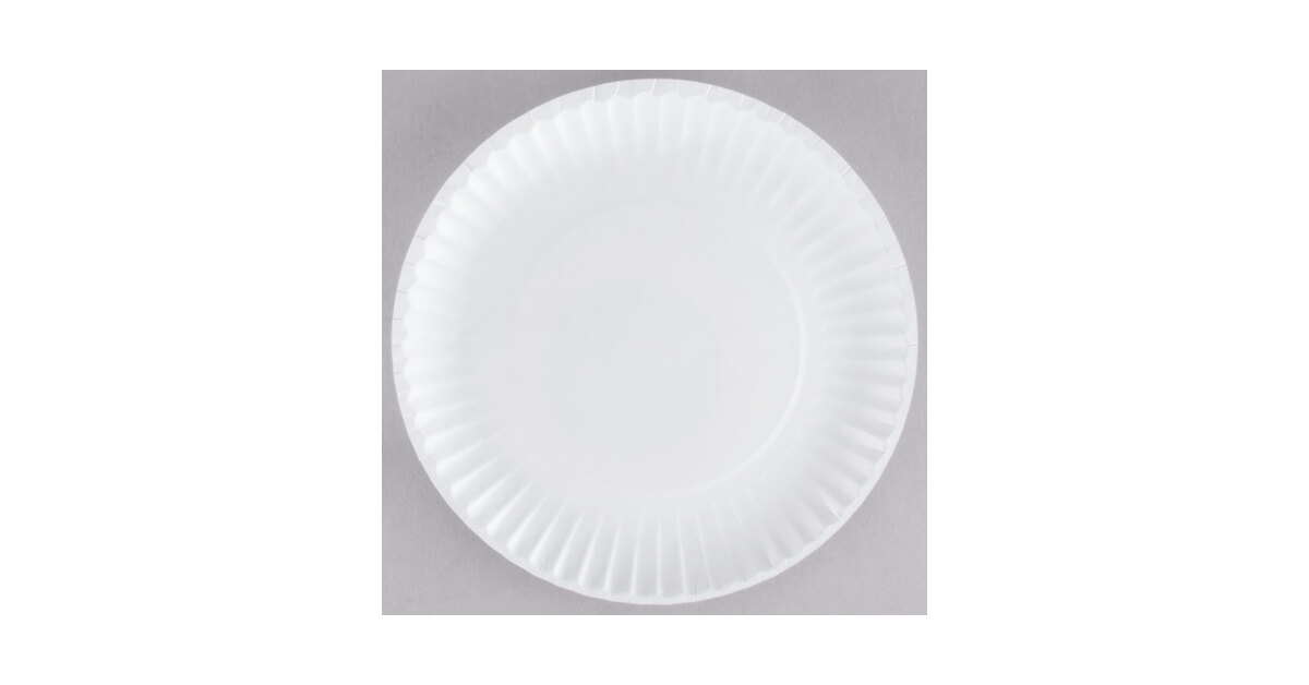 Stock Your Home Uncoated 9 Paper Plates - 300 Count
