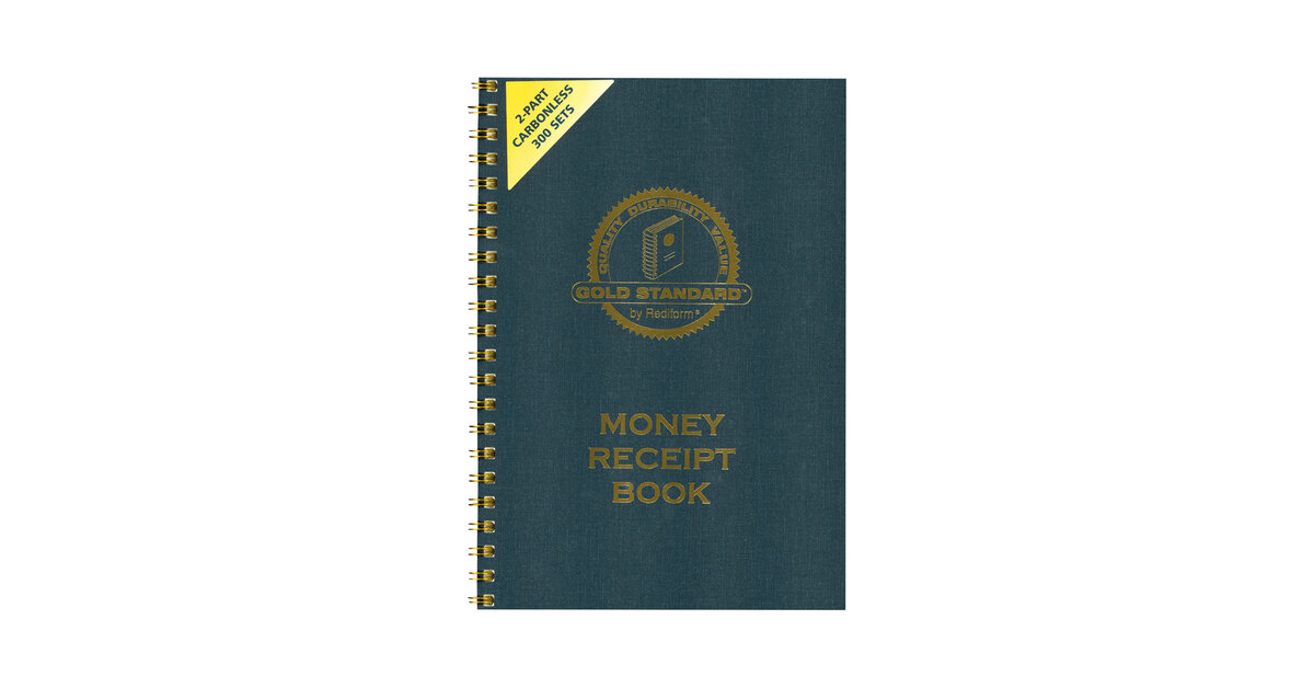 Rediform 8L810 Money Receipt Book 7 X 2 3/4 Carbonless Duplicate Twin