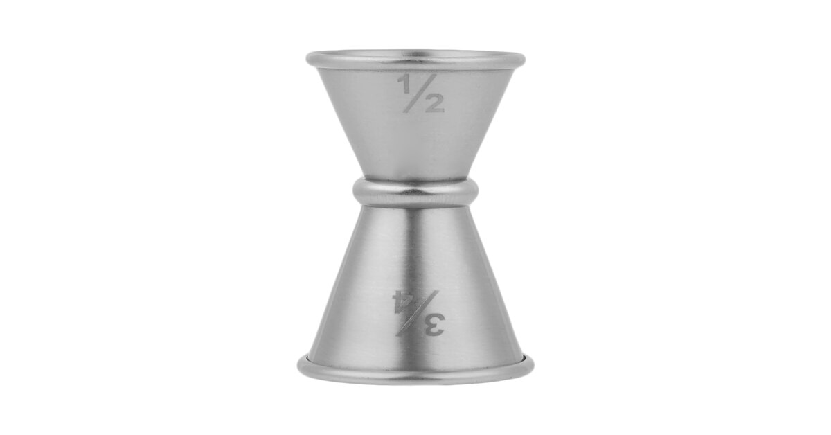 American Metalcraft JG2 0.5 oz. & 0.75 oz. Stainless Steel