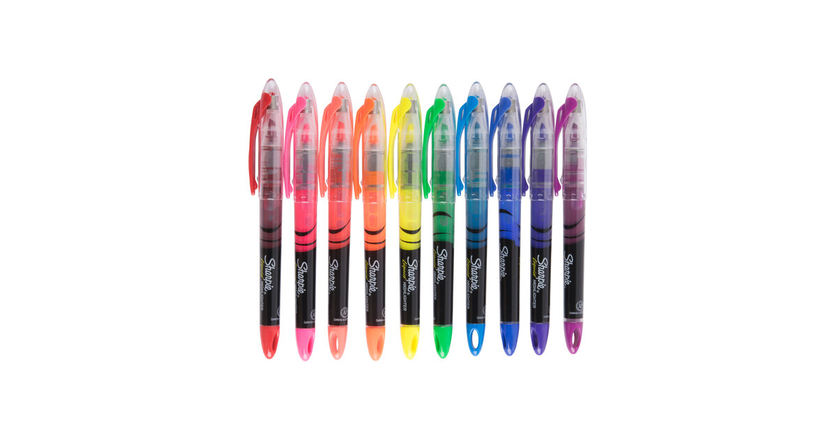 Sharpie - Accent Liquid Pen Style Highlighter, Chisel Tip, Assorted -  10/Set - Sam's Club