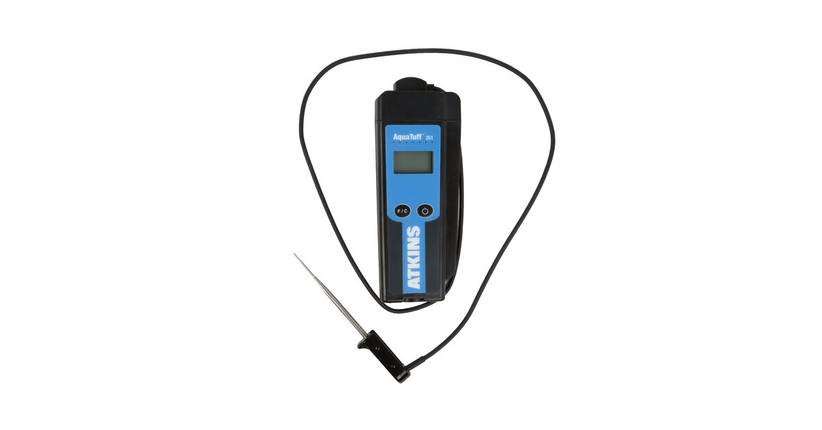 AquaTuff Wrap and Stow Waterproof Thermocouple Instruments with DuraNeedle Probe Waterproof Digital Thermocouple Cooper-Atkins 35132 Series 351 Waterproof Thermocouple Thermometer Cooper-Atkins Corporation 