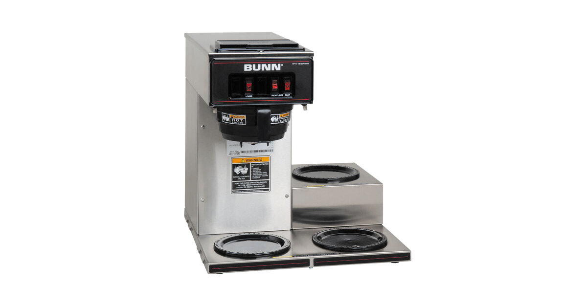 BUNN Vp17 Low Profile 64oz Commercial Pourover Coffee Brewer 1 Warmer *t12 for sale online 