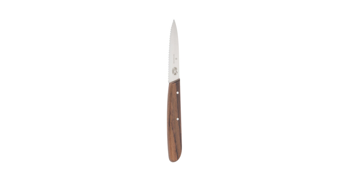 Victorinox Swiss Classic 4-Piece Steak Knife Set, 4-1/2-Inch Serrated  Blades with Spear Tip