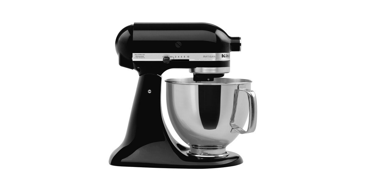 KitchenAid KSM150PSOB Artisan Series Onyx Black 5 Qt. Tilt