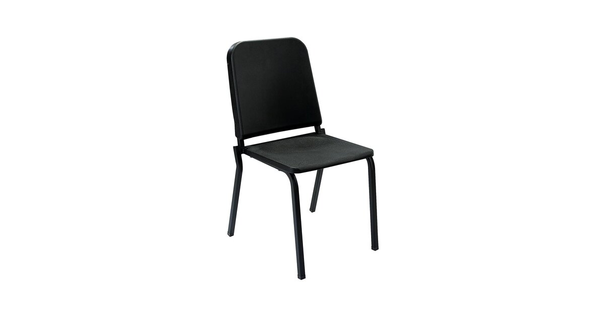 雪のchair National Public Seating 8210 Black Melody Stack Chair