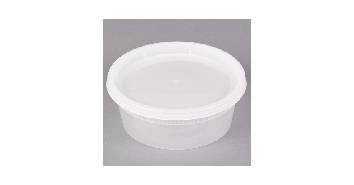 8 OZ DELI CONTAINERS POLYPROPYLENE 240CT COMBO PACK S8