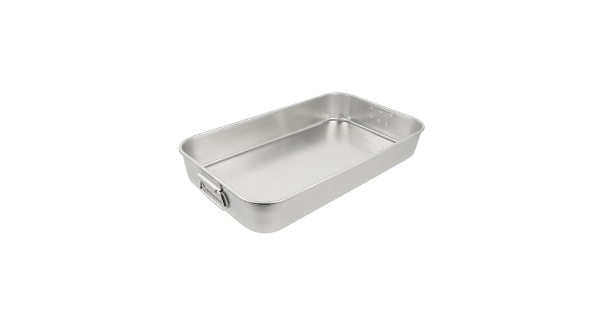 Vollrath 68252 Wear-Ever 17.875 Qt. Aluminum Baking and Roasting