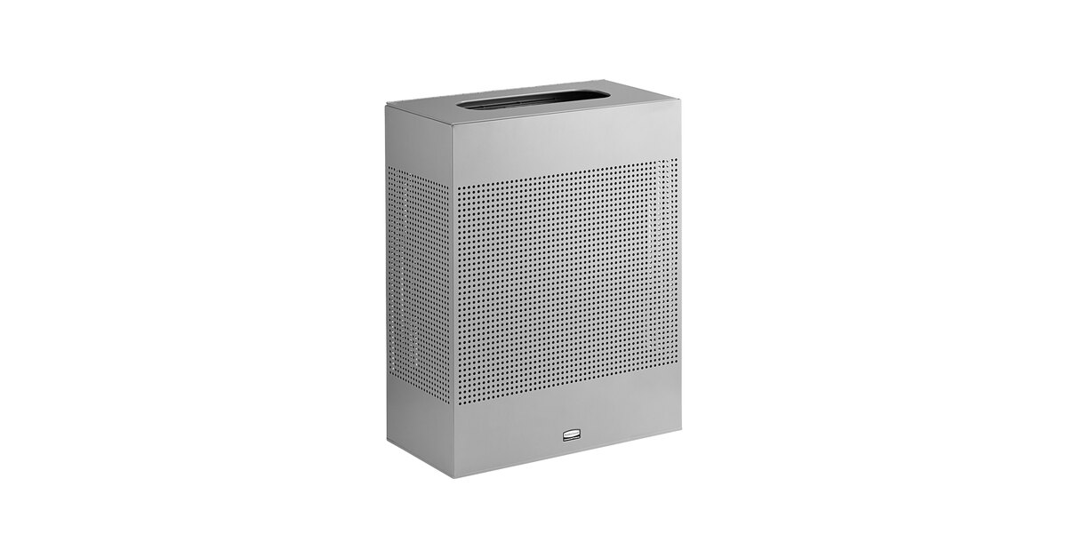 Rubbermaid Commercial Products - Contenitore Per Rifiuti In Acciaio Inox, Rettangolare, 22,5 Galloni (circa 85 Litri) - 2