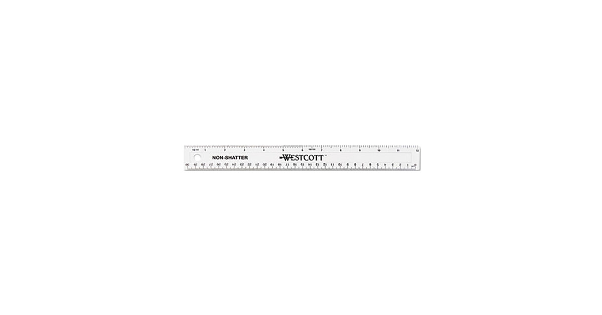 12/" CLEAR Shatter Proof Plastic Ruler Shatter Resistant 1 6 or 48