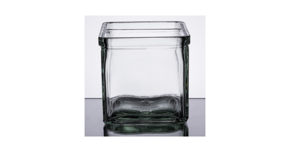 Cal-Mil Square Small Glass Jar - 4L x 4W x 4H