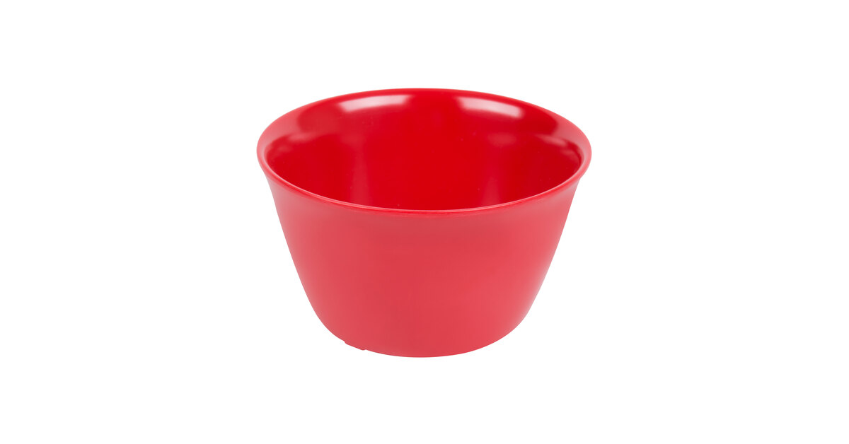 Set of 24 8-Ounce Red Melamine Carlisle 4354005 Bouillon Cups 