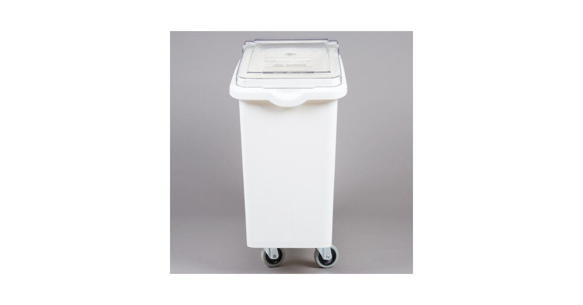 Continental 9321 21 Gallon / 335 Cup White Slant Top Mobile