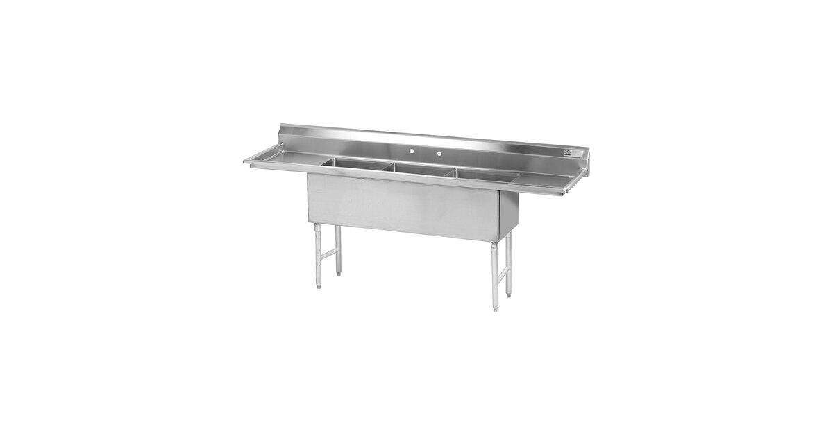 Advance Tabco FS-3-1524-24RL Spec Line Fabricated Three