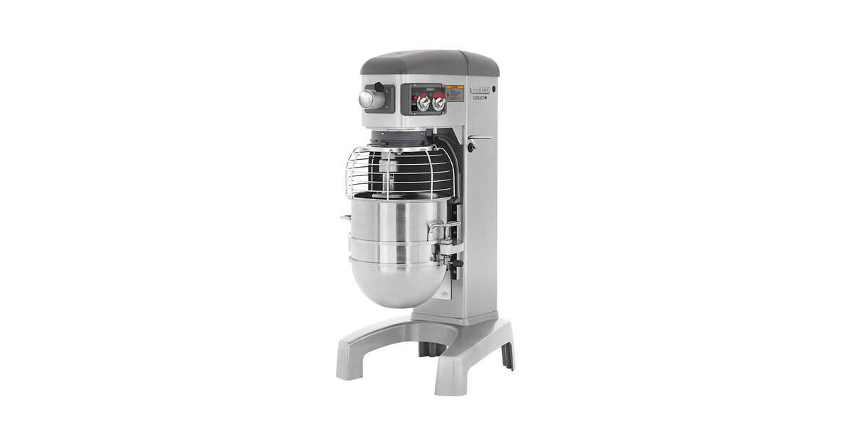 Hobart Legacy+ HL400-4 40 Qt. Planetary Floor Mixer with Guard
