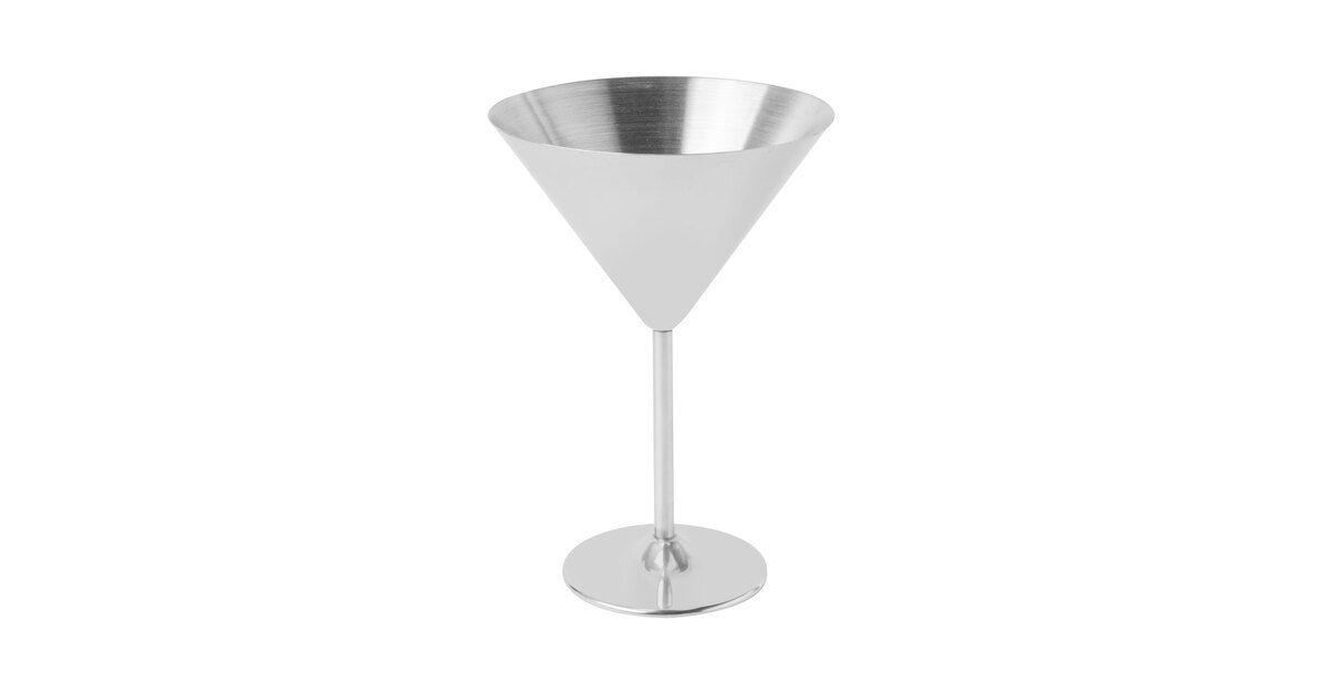 GET SW-1612-SS Stemware 12 oz. Stainless Steel Martini Glass