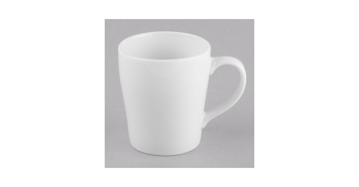 Diversified Ceramics DCI126W White 8 Oz. Admirals Coffee Mug 24 / CS