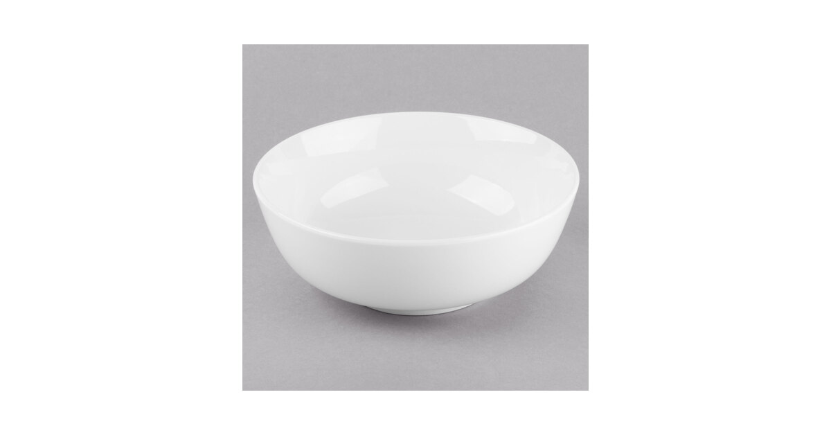 Libbey 840-355-010 Porcelana 60 oz. Bright White Porcelain