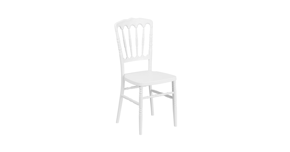 Flash Furniture LE-L-MON-WH-GG Hercules White Napoleon Chiavari
