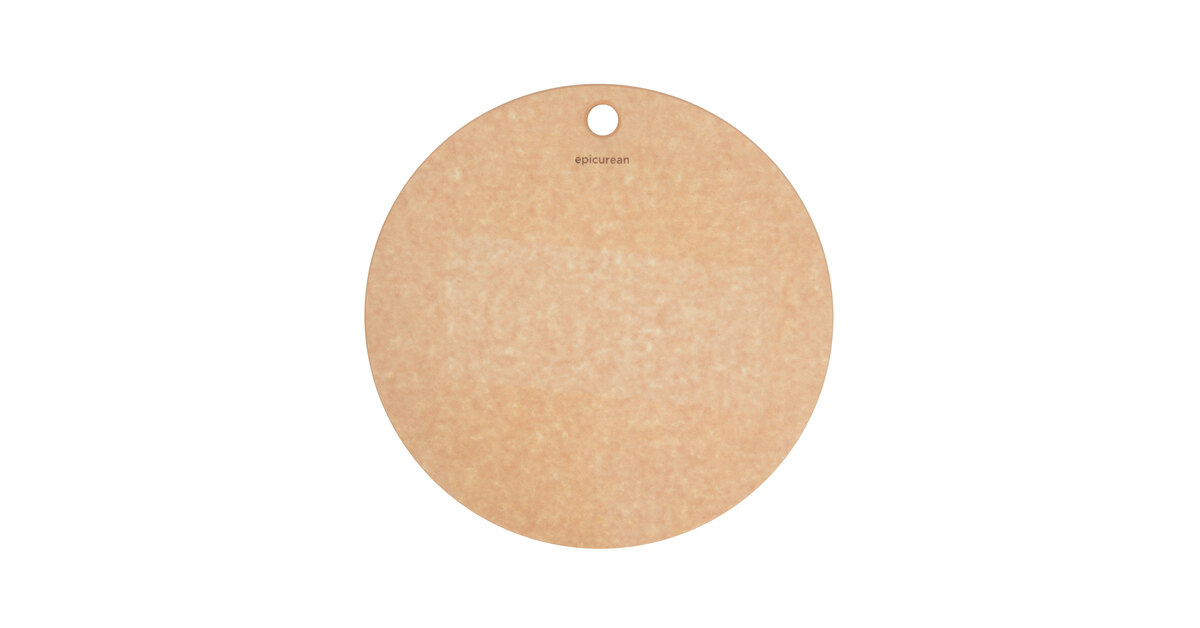 Premium Photo  Round wooden board for pizza on a beige background