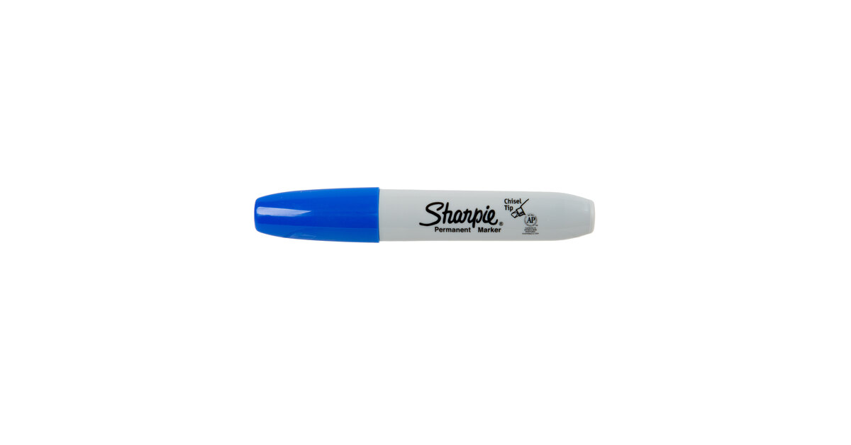 12 Sharpie Magnum Permanent Blue Markers, 3/4-inch Felt Chisel Tip  Industrial Strength Markers for Heavy Duty Marking Work. 