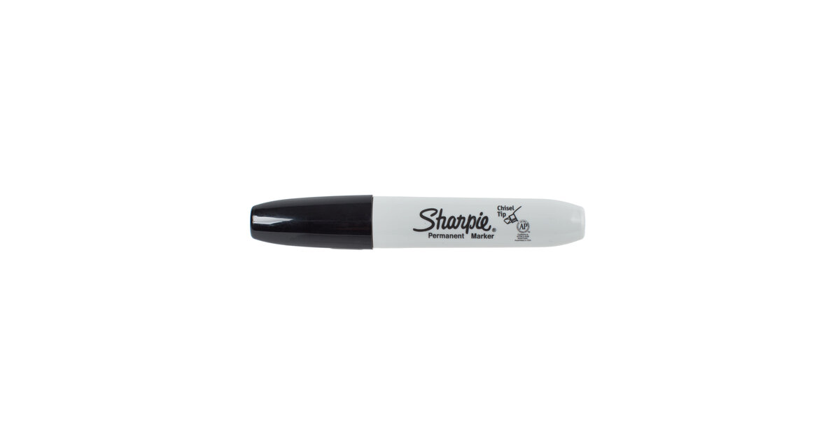 Sharpie Chisel Tip Permanent Markers, Black (12 ct.)