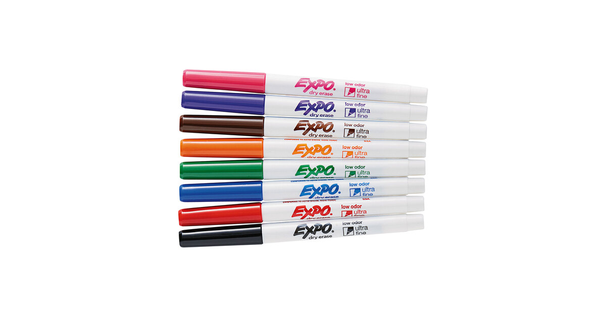Expo Markers Ultra Fine Tip Assorted 8ct