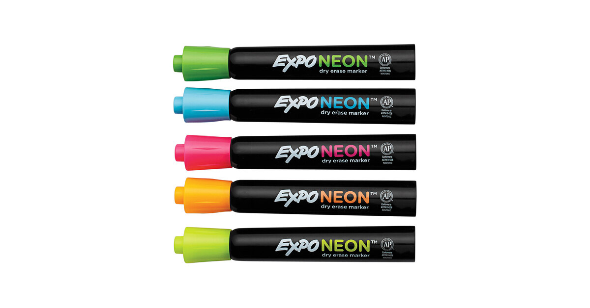 Expo Neon Dry Erase Window Markers