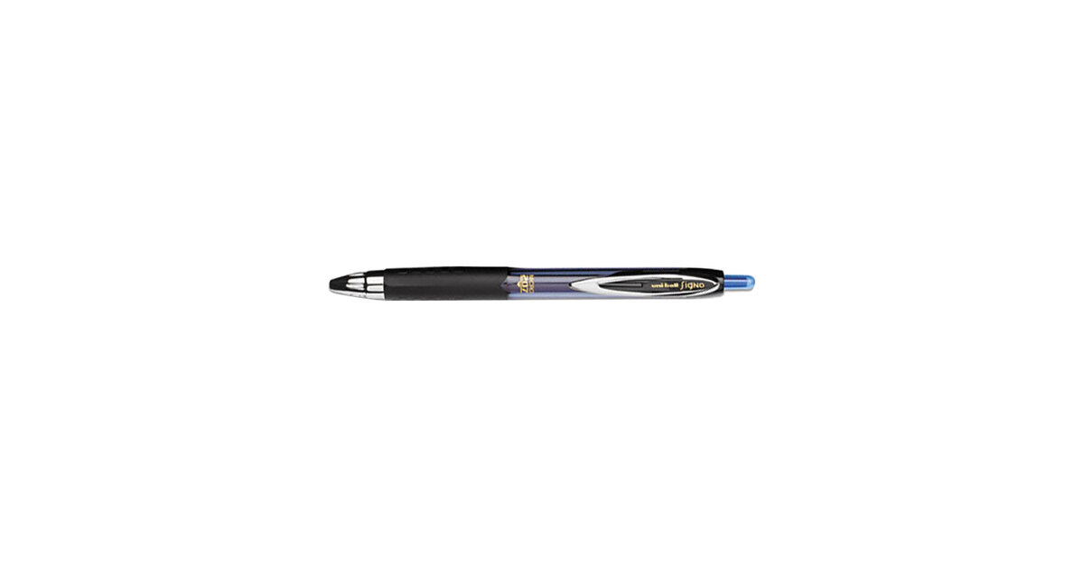 Uni-ball 61256 Gel Ink Rollerball Pens Signo 207 Ball Retractable Blue Micro 