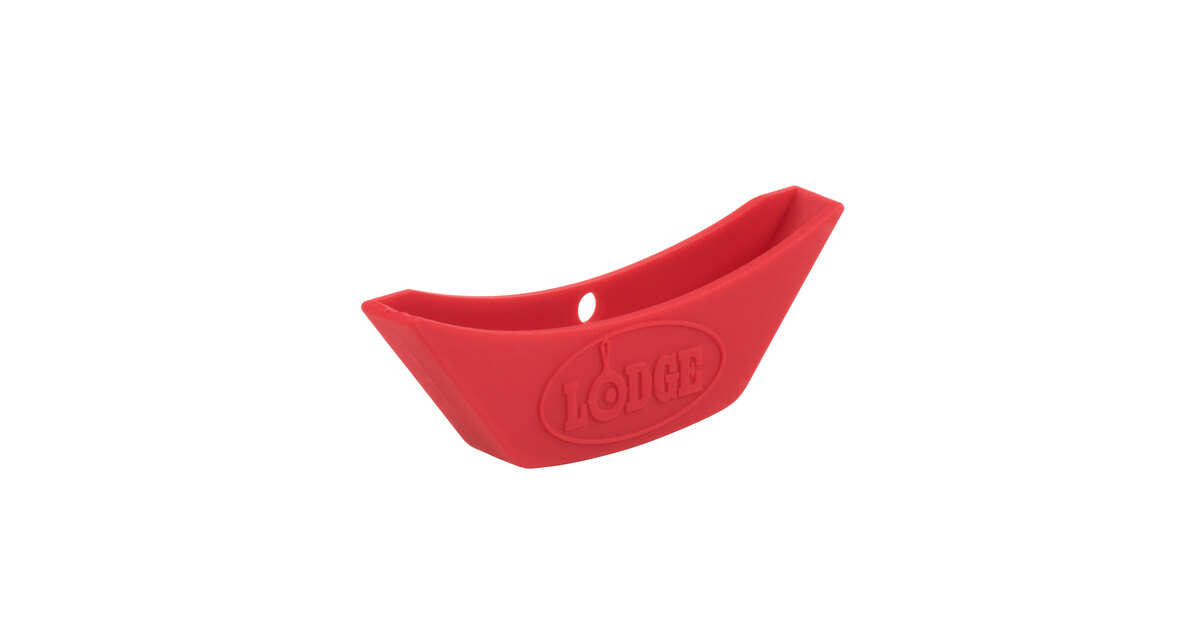 Lodge Cast Iron Red Silicone Hot Handle Holder for Skillets, ASHH41,  includes One Red Handle Holder 