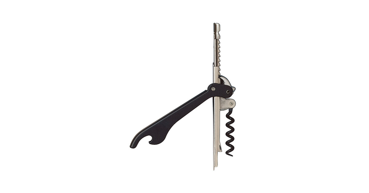 Puigpull Waiter's Corkscrew with Black Enameled Handle 5200-01