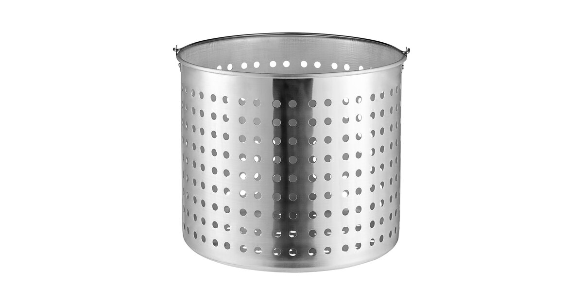 Winco 80 Qt. Aluminum Stock Pot Steamer Basket