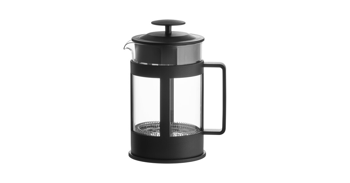 Black French Coffee Press / 27 oz. Glass – Ground Up Coffee Co.